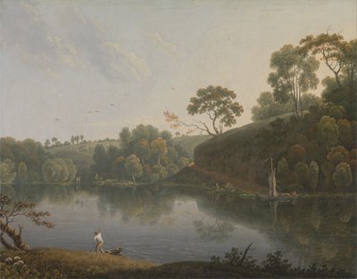 Landscape with a Lake and Boats by Thomas Wright